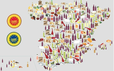 Imagen de Mapas de Denominaciones de Origen Protegidas e Indicación Geográficas Protegidas