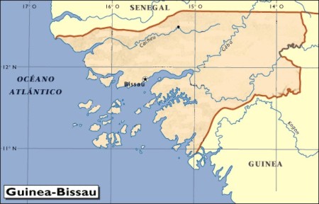 Mapa de Guinea-Bissau