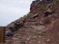 El descenso hacia La Calera presenta fuertes desniveles