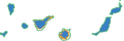 Mapa de la Comunidad de Canarias