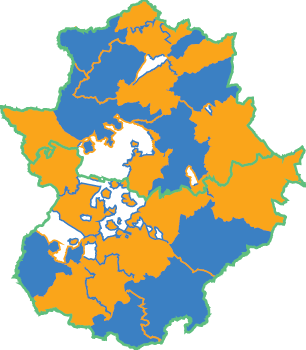 Mapa de la Comunidad de Extremadura