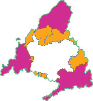 Mapa de la Comunidad de Madrid