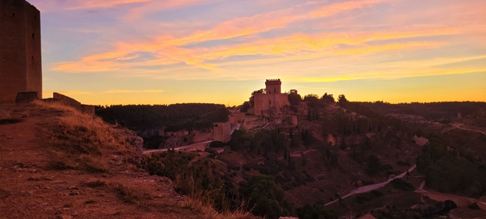 Atardecer en Alarcón desde el mirador de la Torre de Armas