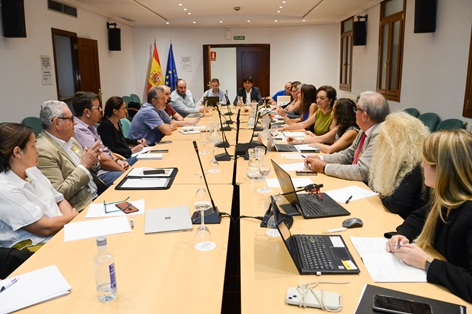 Durante la reunión de la mesa del sector citrícola 
