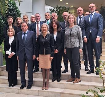 Hoy, en la reunión con los embajadores en España de los 27 Estados miembros de la UE 