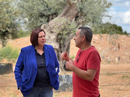 La secretaria de Estado de Agricultura y Alimentación visita las actuaciones de reconstrucción de las infraestructuras de viveros y caminos rurales foto 2