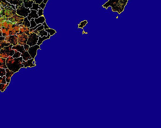 Imagen de Diferencias NDVI: Comparativa entre los índices de vegetación del mes de Mayo del año actual y los de la media histórica