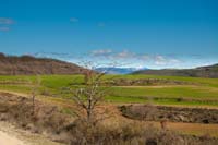 Vistas de la sierra de la Demanda desde el Camino Natural