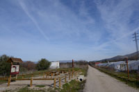 Área de descanso junto a la estación de Casas del Monte