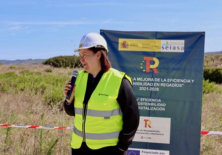 Hoy, durante su visita a las obras de modernización de regadíos en Viana (Navarra)  foto 5