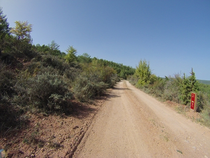 Kilómetro 4 de la etapa 3 del Camino Natural de Júcar