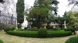 Detalle del jardín del Palacio de Fomento. Foto: Cecilia Galbis.